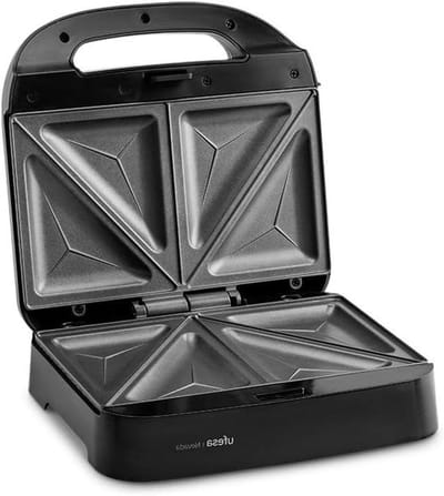 Sandwichmaker - Tosti Apparaat - Snelle Maaltijden - Antiaanbak Platen - 2 Sandwiches - Zwart