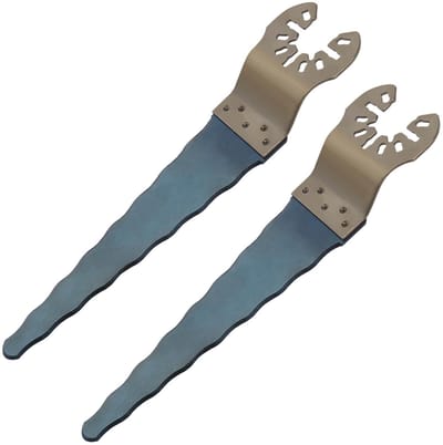 Dailygoods- Isolatie Buster Blade - 2 Stuks - Totale Lengte 150 mm - Snijlengte 101 mm - Verstelbare Bladbreedte 17-34 mm - Duurzaam Metaal - Isolatiesnijder