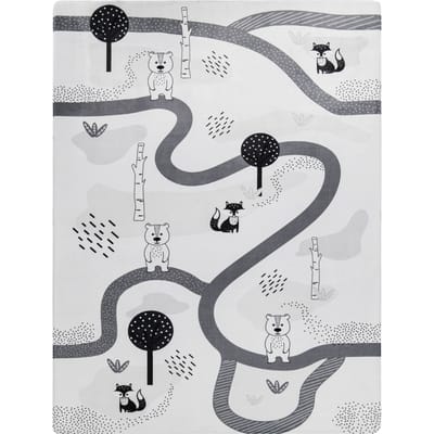 Kindertapijt wasbaar Chiko wit 80x150 cm