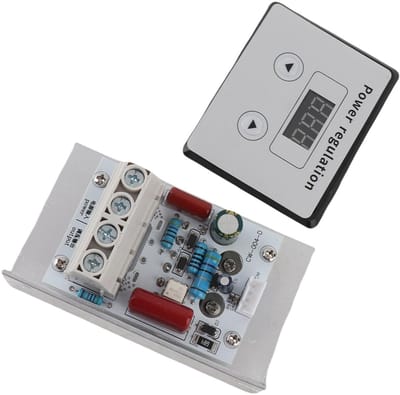 Shopcentral - 10000W Module - Digitale Voltage Regulator - Voor Snelheidsregeling - AC 220V - 80A - Ideaal voor Elektrische Apparaten - Robuust en ...