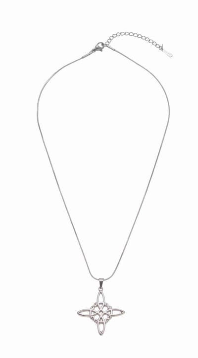 WeLoveSilver - Keltische ketting - chirurgisch staal - zilverkleurig