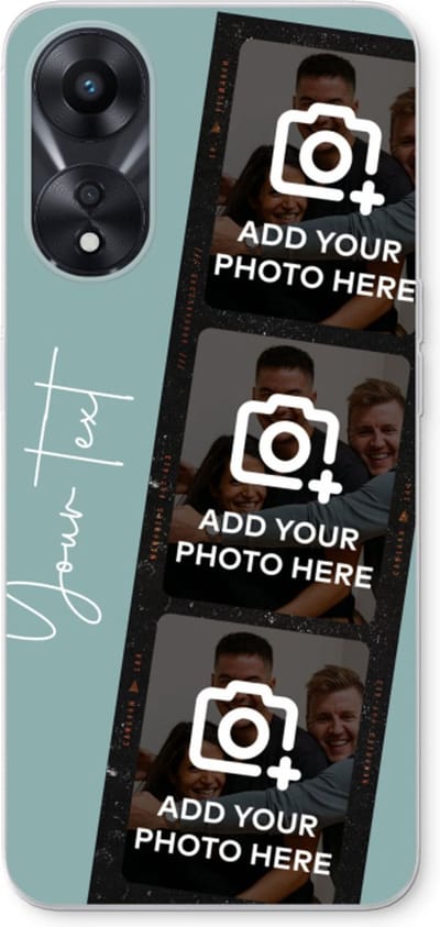 Gepersonaliseerd - Case Company® - Hoesje geschikt voor Oppo A78 5G hoesje - Filmrol N°1 - Soft Cover Telefoonhoesje - Bescherming aan alle Kanten en Schermrand