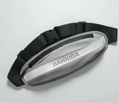Heuptas - Paspoort - Reizen - Sporten - hardlopen - wandelen - fietsen - Reizen - Wandelen Tas Voor Telefoon/Smartphone/Geld/Pasjes/Paspoort/Bankpas/Sleutels/ - grijs