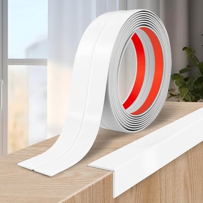 Zelfklevend Wandframe, Zachte Plinten, Decoratieve Moulding en Hoekbescherming, 6 cm x 12 m, Wit - Ideaal voor Interieurdecoratie en Bescherming van Muren