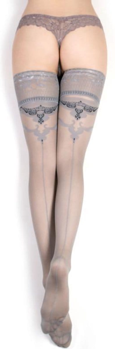 Studio Collants elegante kousen grijs L/XL