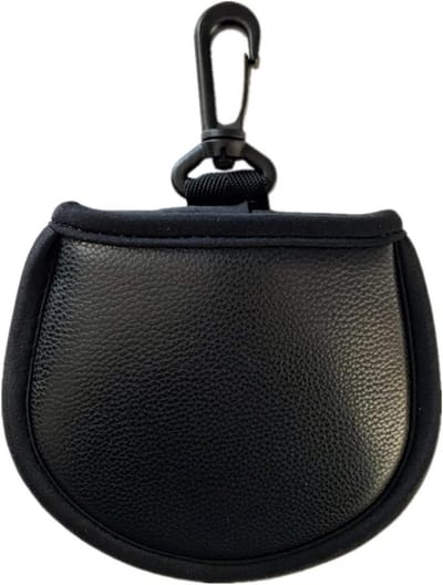 Golf Schoonmaak Tas - Dubbel Laags Waterdicht PU Leer, Multifunctioneel, Inclusief Karabijnhaak, Ideaal voor Golfsport en Onderhoud