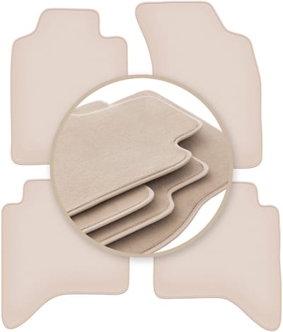 PREMIUM beige matten voor: Toyota Hilux VII N25 N2 pick-up 2006-2015