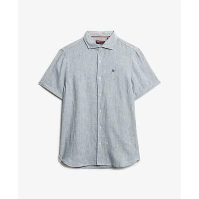 Superdry - Linnen SD Vacation overhemd met borduursel - Heren - Shirts