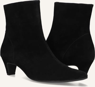 Paul Green 8288 Enkellaarsjes - Enkelboots met rits - Dames - Zwart - Maat 37