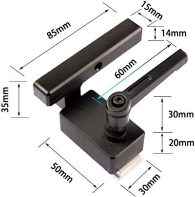 Dailygoods- Mitre Track Stop 30mm - Aluminium Limiteur - Precisie T-Track - Houtbewerking Gereedschap - Bricolage Accessoires - Professionele Kwaliteit - Houtbewerkingsstop