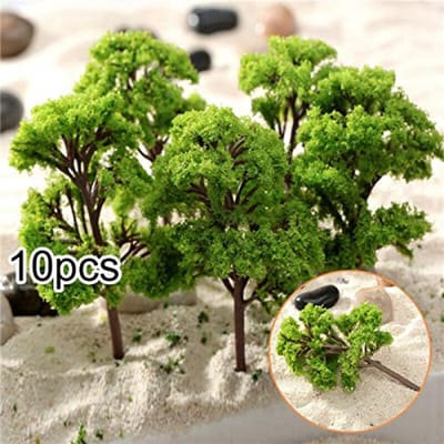 Miniatuur Model Bomen 10 Stuks voor Spoorweg Diorama en Landschapsarchitectuur