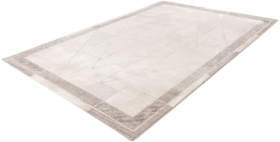Pierre Cardin Vloerkleed - Tapijt - Marmerlook - Beige en Zilver - Luxe Design - Zacht en Onderhoudsvriendelijk