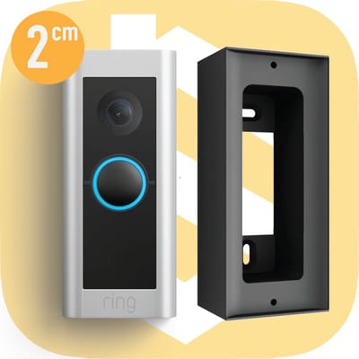 SmarThuis - Afstandhouder geschikt voor Ring Video Deurbel Pro - Afstandhouder van 20mm 2cm - inclusief montage materiaal - sterk en milieubewust