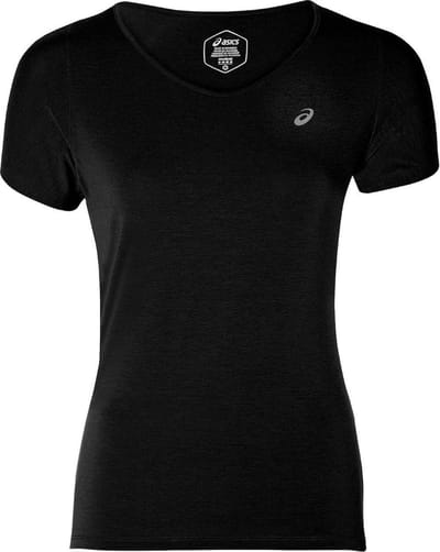 Asics V-Neck Ss Top 2 Sportwear Dames - Black