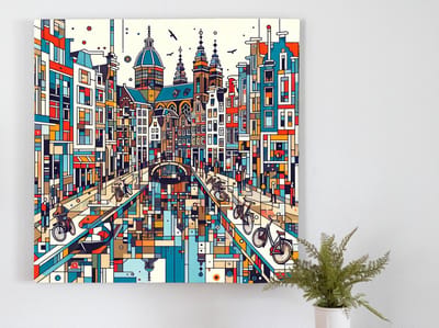 Kunstprint | Wanddecoratie | Dibond | 100 × 100 cm