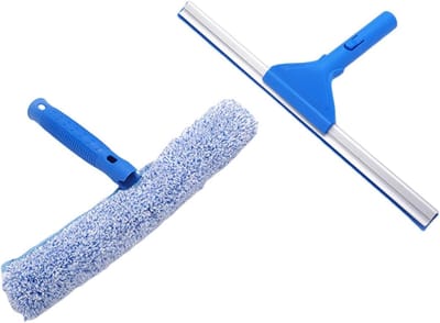 Douchewisser - Raamtrekker - Glas Reinigen - Streepvrij Resultaat - 35 cm - Grijs