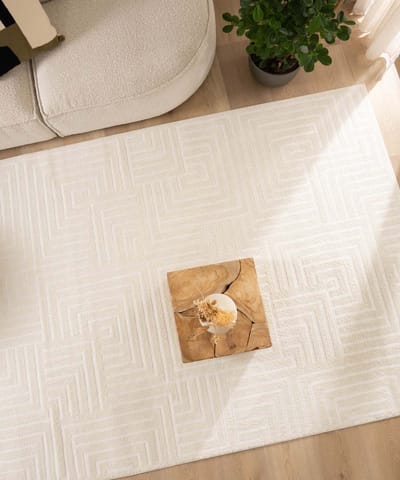Scandinavisch vloerkleed - Contour Gem crème 80x150