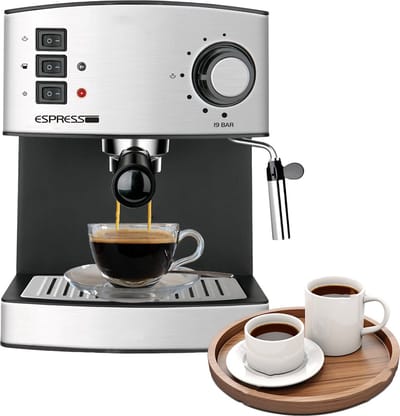 Espressomachine - Koffiezetapparaat - Koffiemachines - Zilver