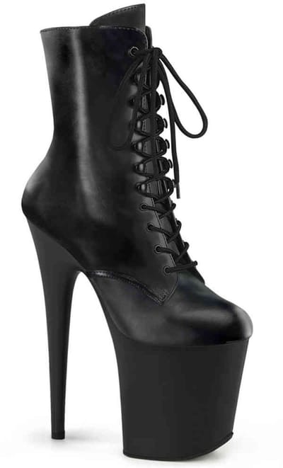 Pleaser - FLAMINGO-1020 Plateau Laarzen, Paaldans schoenen - US 5 - 35 Shoes - Zwart
