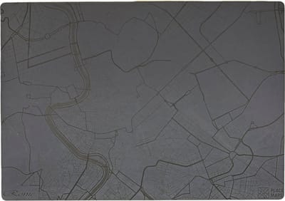 Place Maps Placemat Skyline Leuven - Stadhuis - Kunstleer - Champagne - 1 Stuk