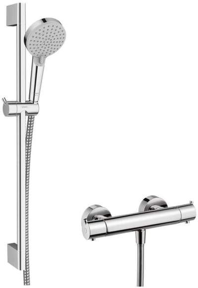 Hansgrohe Vernis Blend - Douche set met thermostaat, 2 stralen, EcoSmart, chroom 26960000