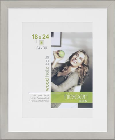 Nielsen Design 8988010 Wissellijst Papierformaat: 24 x 30 cm (b x h) 24 cm x 30 cm Zilver