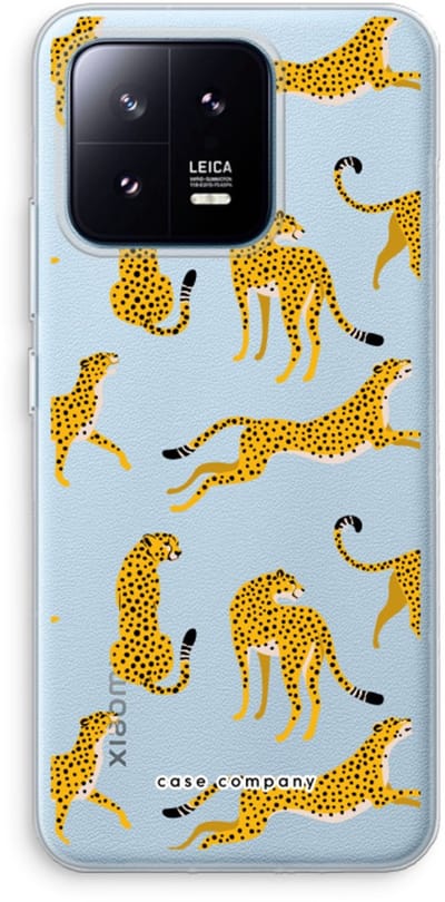 Case Company® - Hoesje geschikt voor Xiaomi 13 Pro hoesje - Luipaard - Soft Cover Telefoonhoesje - Bescherming aan alle Kanten en Schermrand