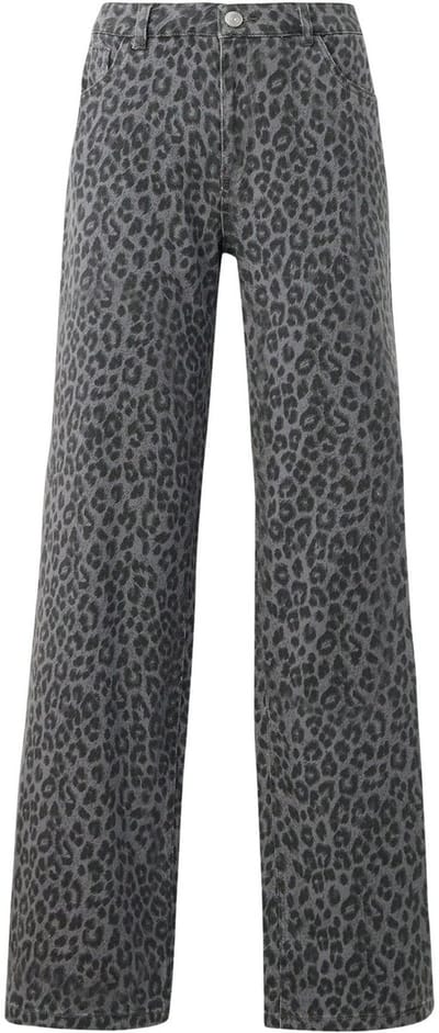 Only Cobain Mie Reg Wide Animal Broek Dames - Maat 30/34