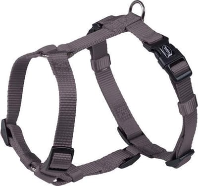 Nobby Classic Hondentuigje / Harnas - Nylon - Grijs - XXS - Borstomtrek: 14 - 20 cm (GELIEVE ALVORENS BESTELLEN OPMETEN)
