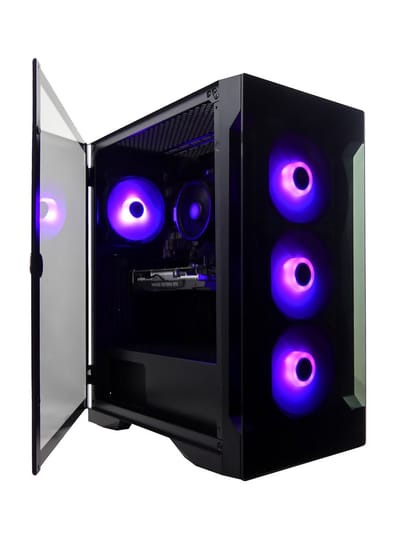 Intel i5 12400 6-Core - Allround RGB Game PC - Nvidia GeForce RTX 5060 8GB - 500GB M2 SSD - 16GB RAM - Windows 11 PRO - MET WIFI - Gamdias Talos E2 Elite