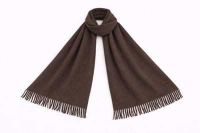 Premium Alpaca Wollen Sjaal – Ultra Zacht, Warm & Luxe - Donker Bruin