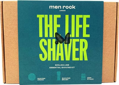 Men Rock London Scheerset voor de man! Met Siciliaanse Limoen ( Baardbalm-Baardshampoo-Baardolie) Hoogwaardige & Natuurlijke producten in een mooie KADOSET !