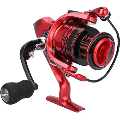 Moulinet de pêche casting spinning métal lourd léger 13+1 roulements eau salée eau douce XF5000 rouge