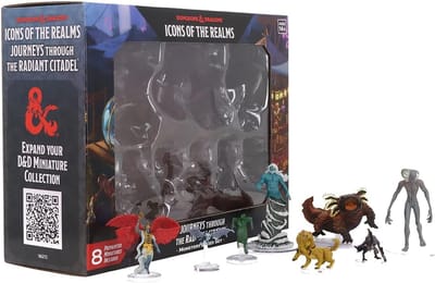 Monster Miniaturen Set - Tafelspel Figuren - Avontuur Spelen - Voorgeschilderd Kunststof - 19.8 x 15.5 x 9.5 cm - Zwart