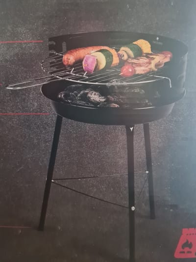 Grill Meister Houtskool barbecue - Rond - 38x32.5x54cm