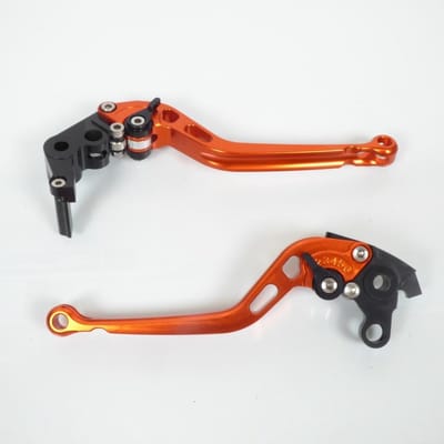 Levier frein droit gauche pour moto Honda 1000 Cb R 2014 à 2017 coloris orange/noir