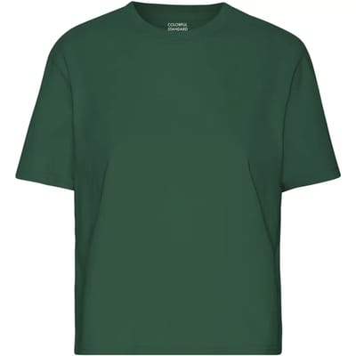 Dames-T-shirt Colorful Standard Organic Boxy emerald green