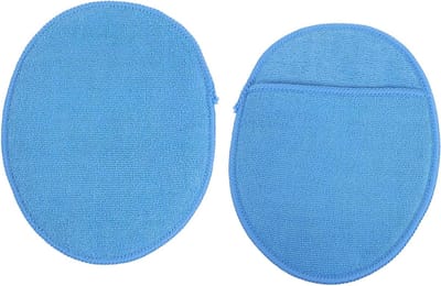 Polijstspons Set - Schuim Spons Polijstpad - Auto Reinigen en Waxen - Zacht Microvezelmateriaal - 19x15x0.5CM - Blauw