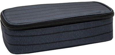 SOHO - Luxe Etui Bakmodel XL - Pennenzak - Penetui - Voorzien van dubbelvak - Met interne organizer - 24x12cm - GB BLAZE - Zwart
