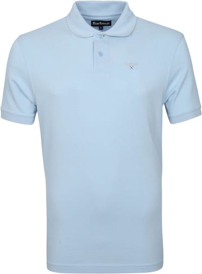 Barbour Basic Pique Polo Lichtblauw - Maat M - Heren