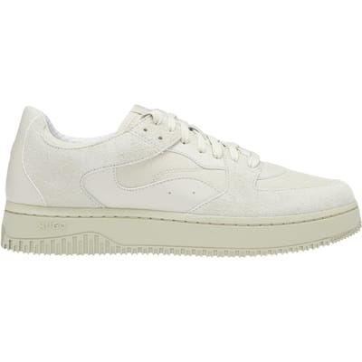Hugo Lage leren tennisschoenen voor heren (Licht Beige)