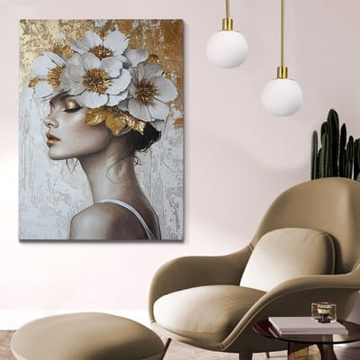 Asir - Decoratief schilderij op canvas - Veelkleurig - 100% canvas - 52 x 72 x 3,5 cm