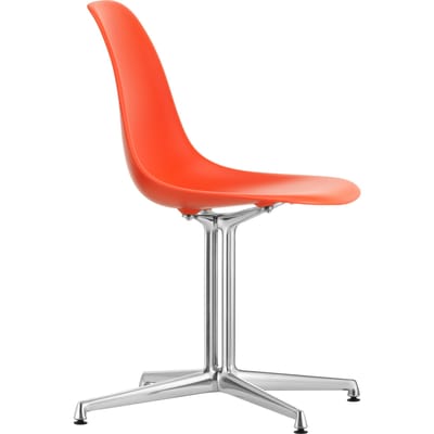 Vitra Eames Plastic Bijzetstoel DSL - poppy red RE