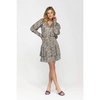 Ibana Siana Print Print Flower Dots Size: 34 | Mini Skirts Outlet | Dames | Blauw
