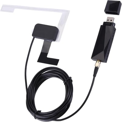 LotaHome - Digitale Radio Antenne Ontvanger voor Android - DAB + USB - Autoradio - Radio Ontvanger - Radio Antenne - met Antenne - DAB + USB Box - Stereo Ontvanger - Signaalversterker - Muziek zonder Ruis - Stabiel Ontvangst - Zwart