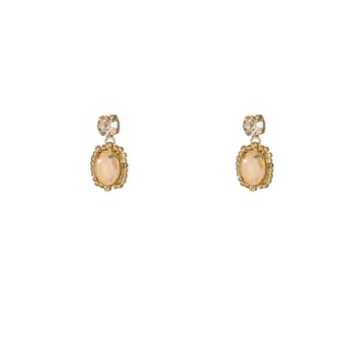 Go Dutch Label Oorknoppen Spring Stone Studs Summer Champagne