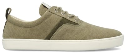 Barefoot Groundies®| Sneakers | Dames | Vegan | Gerecycled canvas | Ademend en licht | Zero drop | Zomerschoen | Khaki | Maat 36
