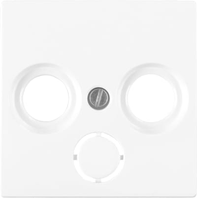 Merten System M centraalplaat - radio/tv - actief wit