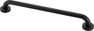 Zwarte badkamerhandgreep, robuuste veiligheidssteun, roestvrijstalen douchesteun voor badkuip, toilet, douche met handgreep voor mindervaliden (50 cm/20 inch)