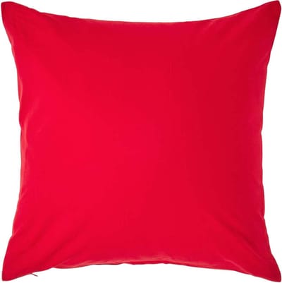 Homescapes Kussensloop 40x40 cm – Rood – 100% Egyptisch Perkal Katoen – 200 TC